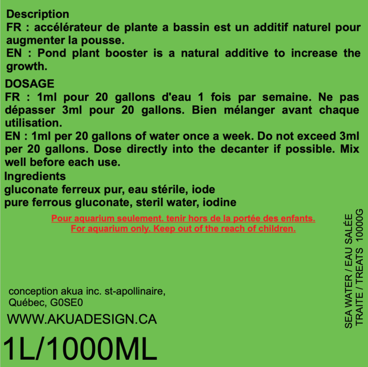 POND PLANT BOOSTER -  ADDITIVE